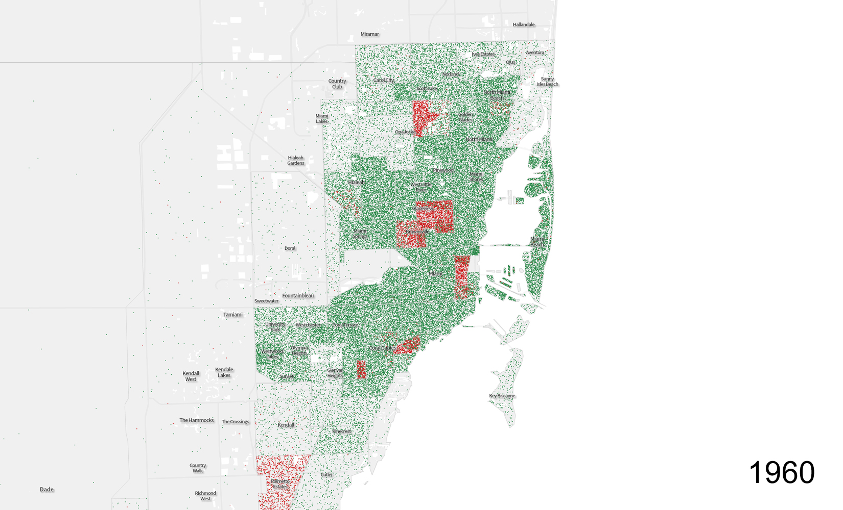 1 DOT REPRESENTS 10 RESIDENTS