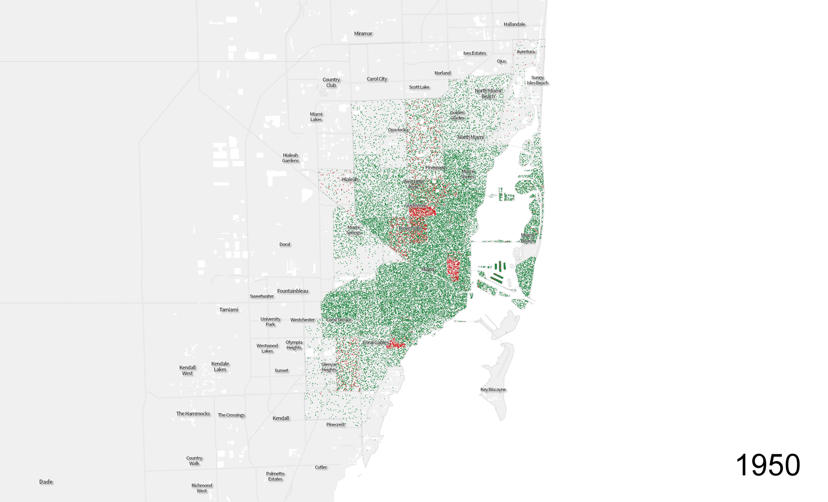 1 DOT REPRESENTS 10 RESIDENTS