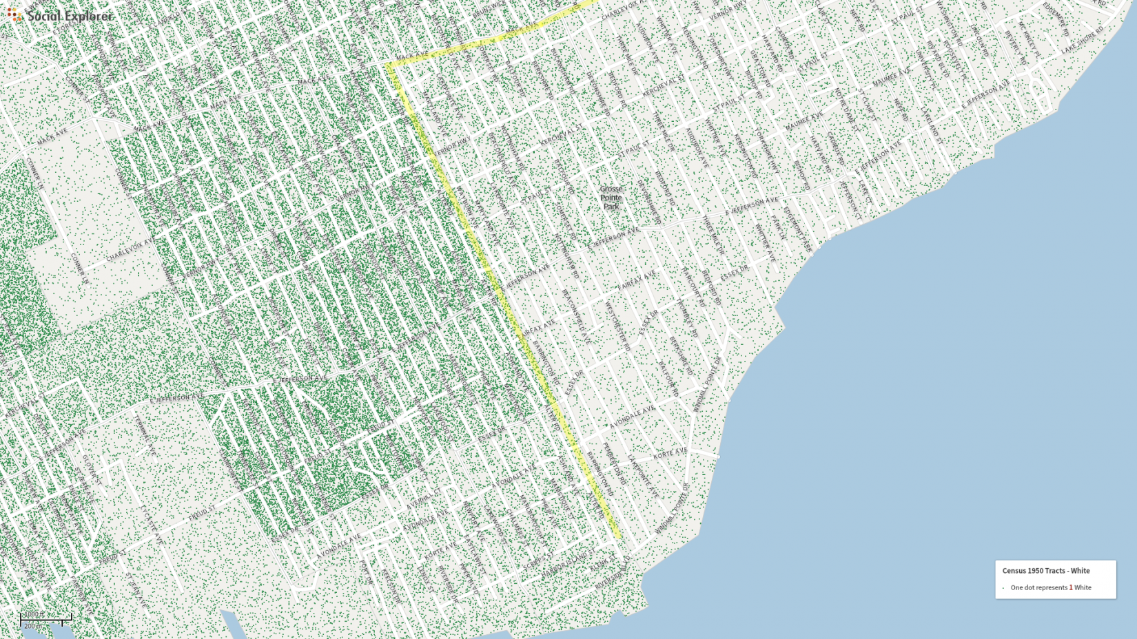 1950 White Population