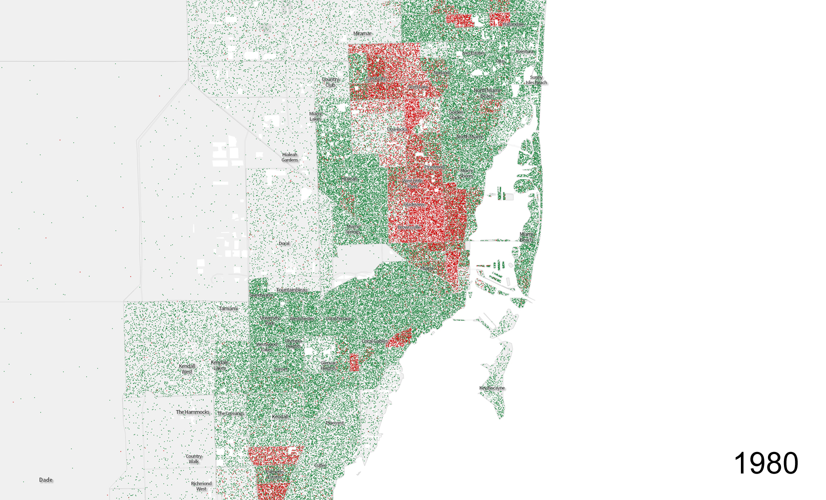 1 DOT REPRESENTS 10 RESIDENTS
